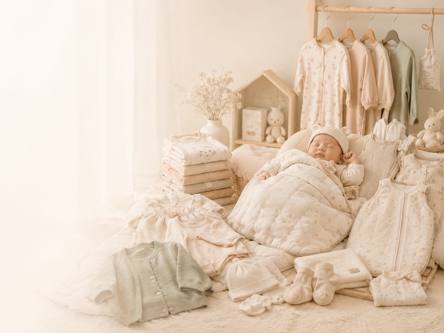 Sắm đồ sơ sinh mùa đông miền Bắc: mặc lớp và chống ẩm