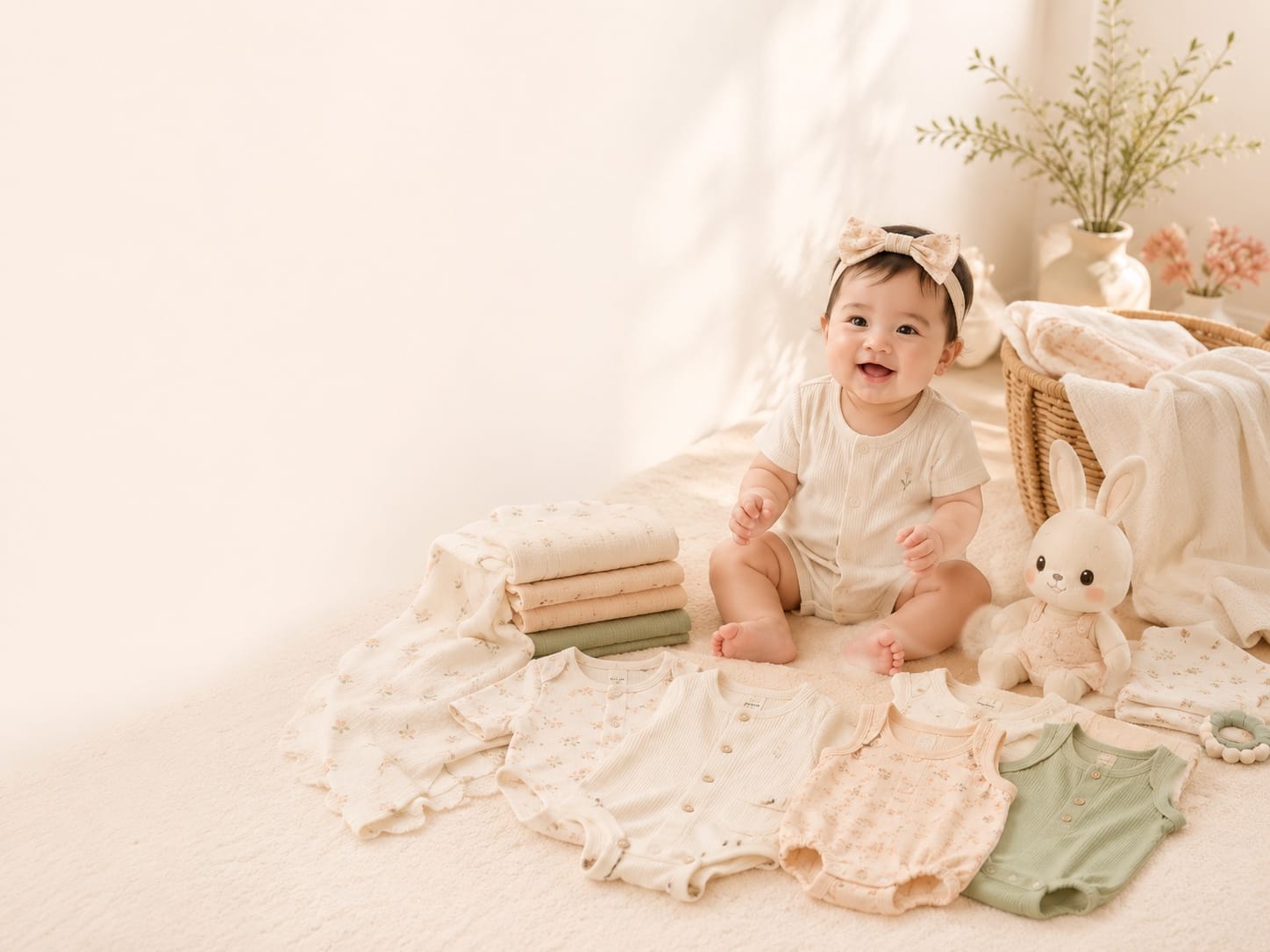 Sắm đồ sơ sinh mùa hè: cần bao nhiêu bộ là đủ